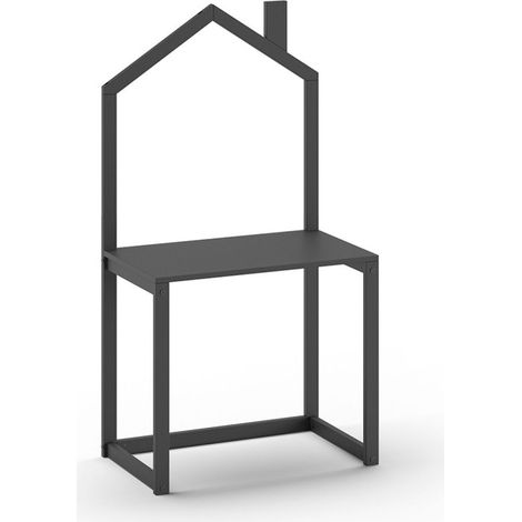 Bureau Enfant en Bois "Dallas" 150cm Anthracite (1/2)