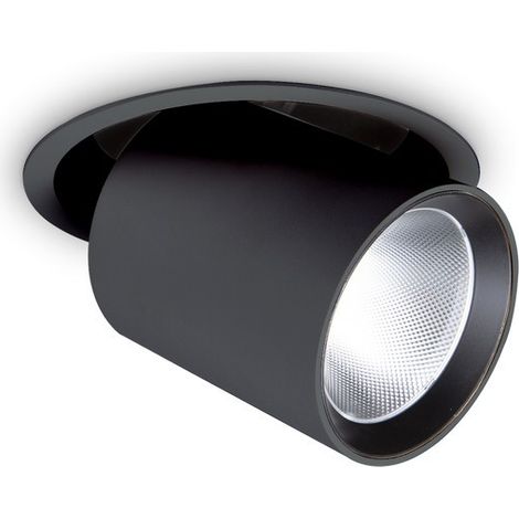 Downlight Empotrable Orientable Negro, 4000K, 30W