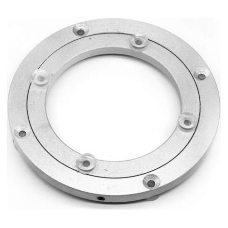 Plateau tournant en Alliage d'aluminium Robuste avec roulement à roulement Rond pour Salle à Manger Plateau pivotant Lisse pour Table de Servir, présentoirs de foires commerciales (1/5)