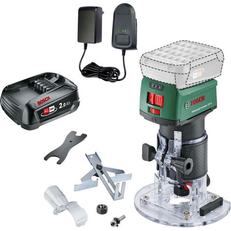 Bosch AdvancedTrimRouter 18v 18V-8 Cordless Trim Router 1 x 2.0Ah Battery (1/5)