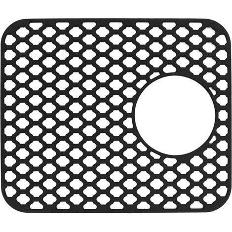 Solidchoice,Tappetino in silicone per lavello,Protezione antiscivolo per lavello,Resistente al calore e durevole,Nero (1/5)