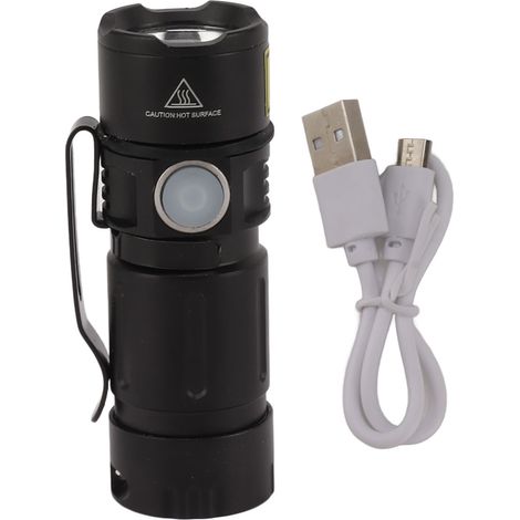 395nm Black Light Flashlight Aluminium Alloy Anti Slip Multiple Modes Small LED Torch for Pet Urine Stains Rocks