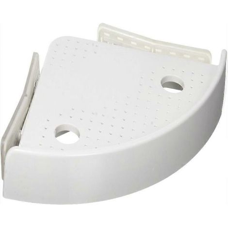 Étagère de rangement triangulaire pour salle de bain, fixation (1/5)