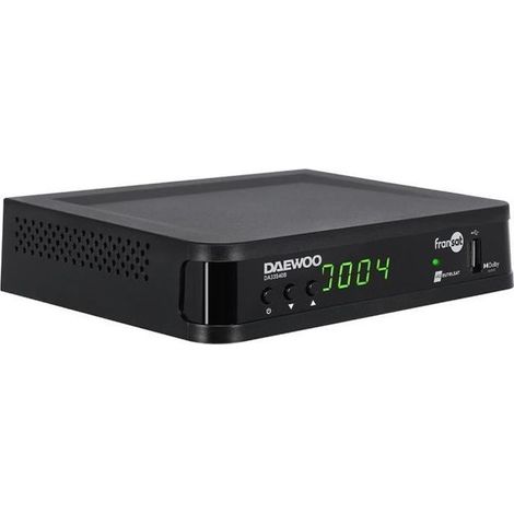 DAEWOO Décodeur satellite DVB S/S2 - FRANSAT - avec carte d'abonnement incluse - Dolby Digital Plus - AC3 - TUNER - EPG - avec téléc (1/4)