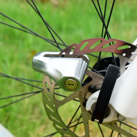 (Exclusivité Mexique) (Échantillon non disponible, traitement uniquement) Antivol de disque argenté pour moto, antivol de sécurité pour vélo électrique, antivol de disque, équipement pour VTT, accesso (1/5)
