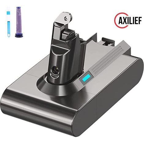 Batterie 21.6V 5000mAh pour Dyson DC62 V6 SV07, remplacement haute capacité, compatible aspirateur sans fil, longue autonomie (1/3)