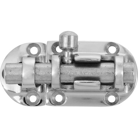 Loquet de Porte Acier Inoxydable Verrou Coulissant sans Perçage Sécurité Fiable pour Portes et Fenêtres Matériel Robuste Installation Facile (1/5)