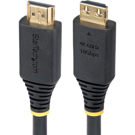 Câble HDMI 3m, Connecteurs à Pince, 4K 60Hz, 18Gbps, UHD, Noir (1/5)