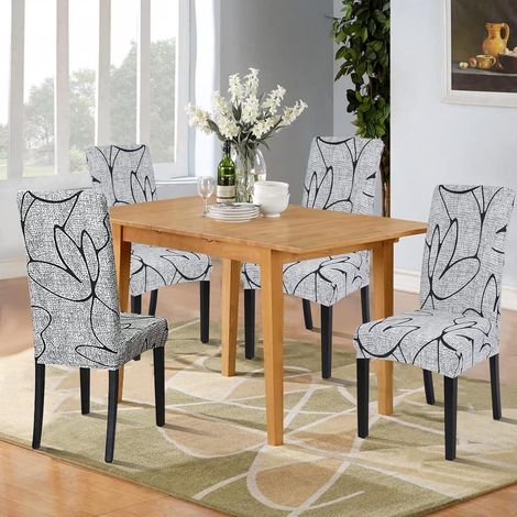 Housse De Chaise - Polyester Élasthanne Extensible - Pour Salle À Manger Restaurant Hôtel - Lot De 4 (1/5)