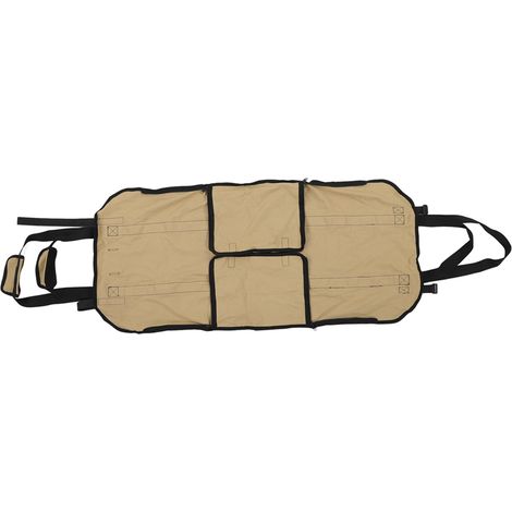 Tragbarer Brennholzsack für Camping, großer Holzbehälter für Outdoor-Aktivitäten und Wandern, Khaki (1/5)