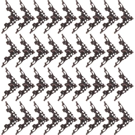 Protections d'angle en métal vintage, style triangulaire sculpté (1/5)