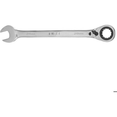 Clé Mixte À Cliquet - 20 mm - Acier Chrome-Vanadium - 72 Dents - Pour Bricolage Et Maintenance (1/5)