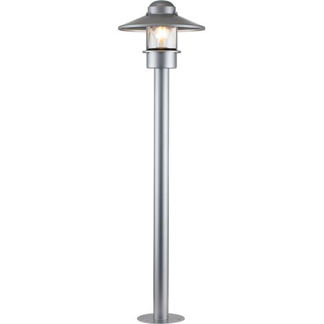 WEGENLOCKTE KLAMPENBORG E27 40W IP44 Acciaio inossidabile, vetro trasparente Silver B: 27,5 cm Ø27,5 cm Dimmabile (1/5)