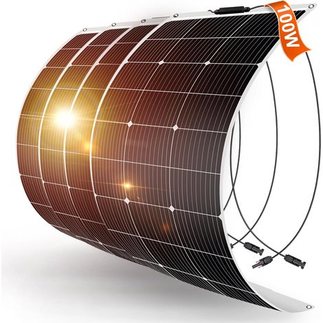 400W Panneau Solaire Souple 4 100W Monocristallin Semi-Flexible (1/5)