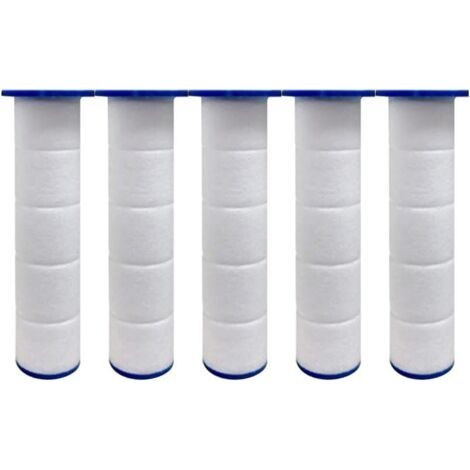 Pommeau de Douche Haute Pression, Douchette Douche Salle de Bain 4 Modes Réglable, Anti Calcaire Douchette Massant avec Stop Eau, Pommeau de Douche Économie d'Eau, SPA Pomme de Douche (5 Filtr (1/5)