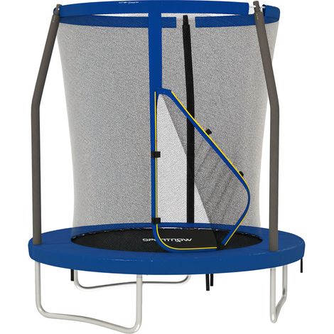SPORTNOW cama elástica infantil Ø183 cm, trampolín para niños de +6 años con red de seguridad y funda de seguridad, para interior y exterior (1/5)