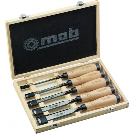 Coffret 5 ciseaux de sculpteur bois - MOB (1/4)