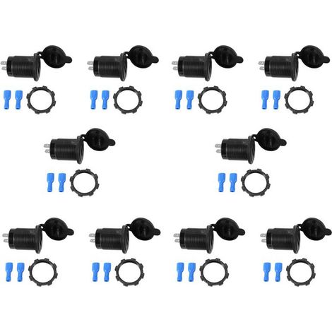 10x 5V 4,8A Dual-USB-Ladegerät-Adapter-Netzstecker für Auto, Boot, 12V, 24V, Wohnmobil