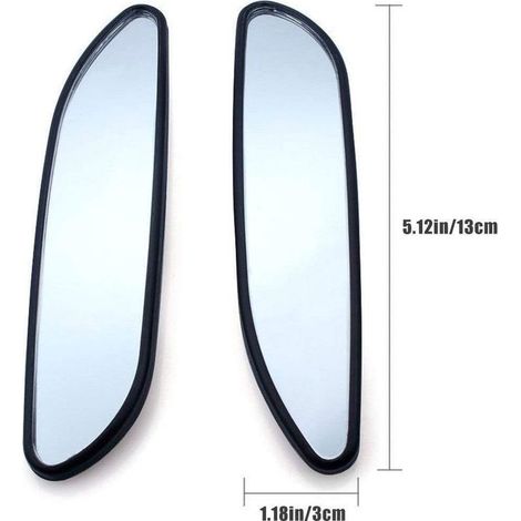2Pcs Universal Wide Angle Convex Rear View Blind Spot Mirror For Car, Blind Spot Mirrors For Cars (1/4)