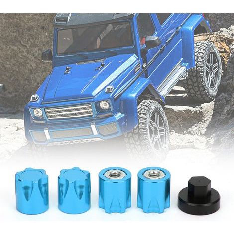 4 bouchons de jante M4 pour Traxxas TRX4, Axial SCX10 90046 D90 et Tamiya (1/4)