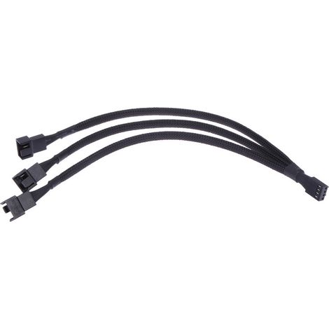 PWM 4 Pin Câble répartiteur de ventilateur câble d'alimentation de ventilateur d'ordinateur Fan Splitter Câble Convertisseur 1 à 4,2 Pièces (1/5)