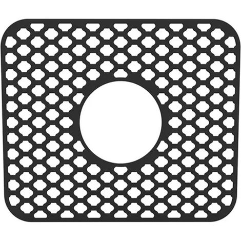1 Alfombrilla de silicona antideslizante y resistente al calor para fregaderos de cocina con doble fregadero. (1/5)