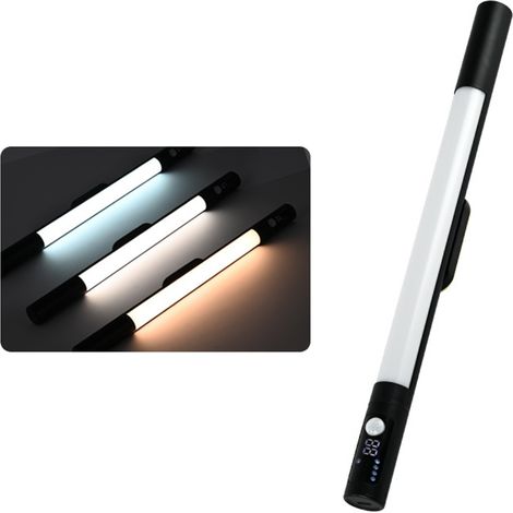 Lampe de meuble et penderie détecteur de mouvement sous-meuble réglable 3 températures de couleur afficheur numérique (1/3)