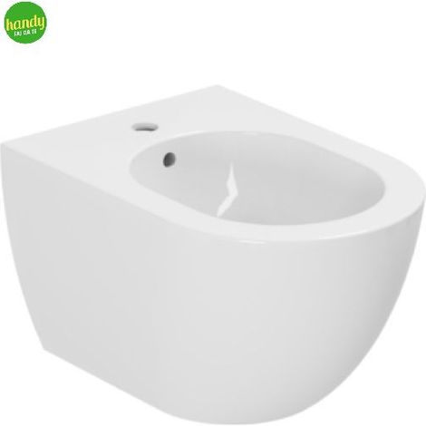 Bidet sospeso in ceramica bianca serie comoda AZZURRA (1/3)