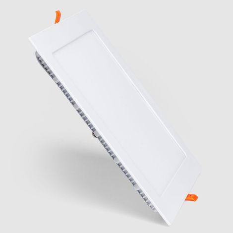 Placa LED 20W Cuadrada Superslim Corte 215x215 mm 4000K Blanco Neutro (1/2)