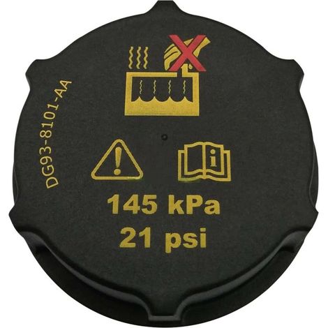 Bouchon de réservoir d'eau pour radiateur - Bouchon de réservoir de liquide de refroidissement - DG93-8101-AA - Pour Fiesta Focus C-Max Mondeo Noir (1/5)