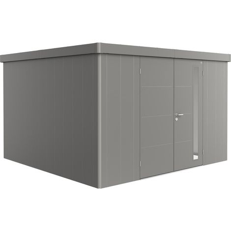 Gerätehaus Neo 4D Doppeltüre, quarzgrau-metallic