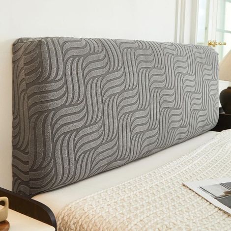 Housse De Tête De Lit Extensible,Housse De Tête De Lit 160,Couvre-tête De Lit Tissu Jacquard,élastique Protection De Tête De Lit, Couleur Unie (1/5)