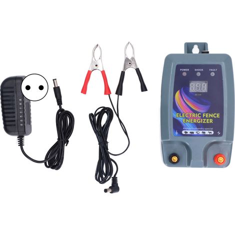 5 km Hochspannungs-Impuls-Mini-Elektrozaungerät für Schweine, Schafe und Hunde, 100/240 V EU-Stecker