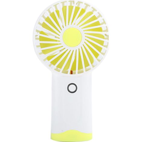 Mini-Tragventilator für den Sommer, ideal zum Kühlen der Luft im Büro, Studentenwohnheim oder auf dem Schreibtisch (gelb) (1/5)