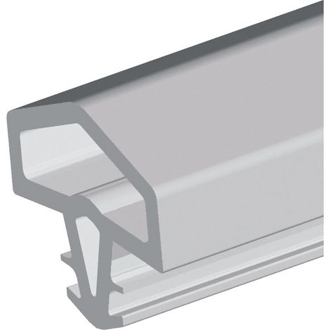 fermoporta 0680 L.5m per incasso PVC nero opaco