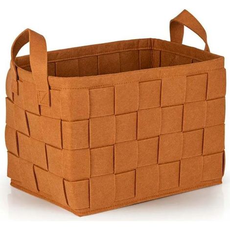 Sac de rangement en feutre N8WERK, taille M - 35 x 25 x 25 cm - Rouille (1/5)