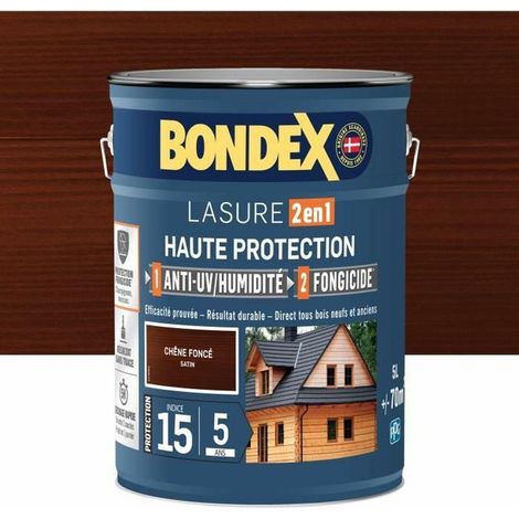 Bondex 2-in-1 Hochschutzlasur Dunkel Eiche Seidenglanz