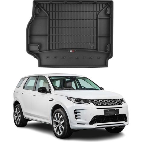 Tapis de Coffre 3D TPE Premium pour Land Rover Discovery Sport 2014 à 2022, Bac de Protection de Coffre Intérieur antidérapant, Revêtement de Coffre Bords Hauts pour Voiture, Noir