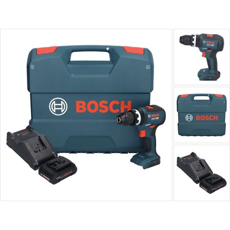 Bosch GSB 18V-55 Trapano a percussione professionale a batteria 18 V 55 Nm senza spazzole + 1x batteria ricaricabile ProCORE 4,0 Ah + caricabatterie + custodia