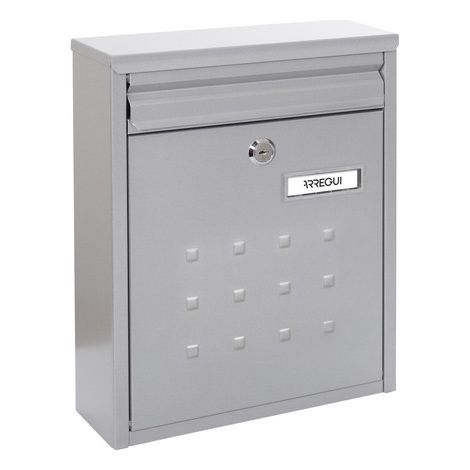 Arregui – Boîte aux lettres murale individuelle en acier galvanisé – Taille M pour courrier A4 et magazines – Étanche et facile à installer – Fond étroit