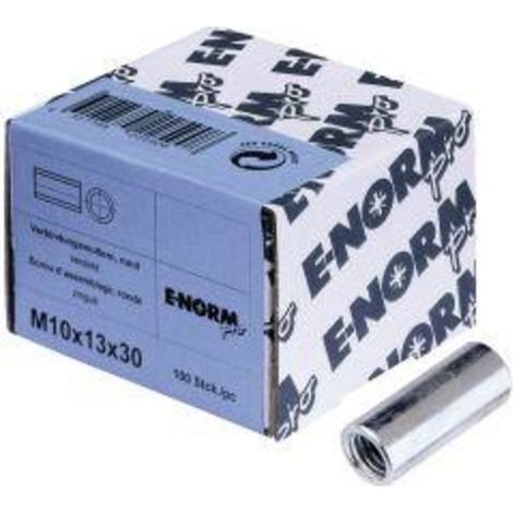 Distanzmuffe rund verzinkt M 10x30 mm (1/2)