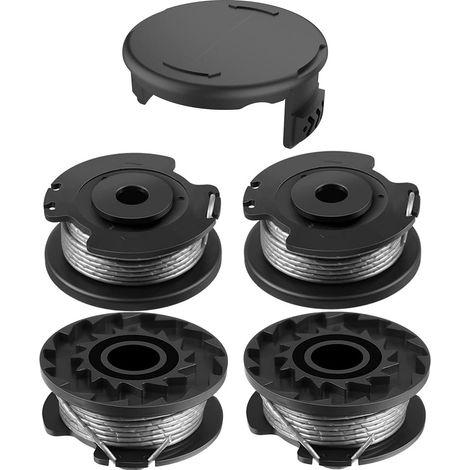 5 Pièces F016800569 Bobine et fil Strimmer compatibles avec le remplacement Bosch EasyGrassCut, F016800385 Bobine de Rechange de Tondeuse Compatible avec ART 23SL et ART 26SL (4pcs + 1pcs) (1/5)
