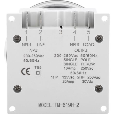 Programmierbarer Timer TM-619H-2: 7-Tage-programmierbarer digitaler Zeitschaltuhr mit 16 A und 220 V Steuerung (1/5)