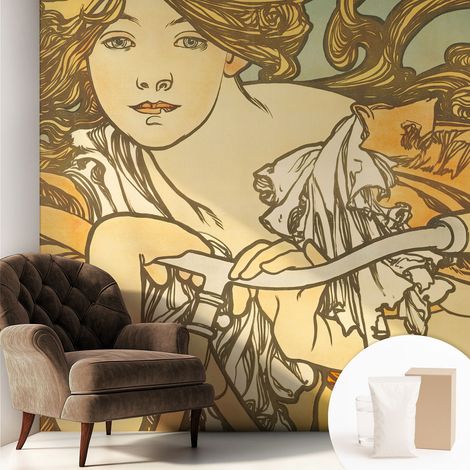 Newroom Tapete Dekorative Vliestapete mit Kleber Modern für Wohnzimmer Schlafzimmer Frühlingseleganz 250x250 cm (1/5)