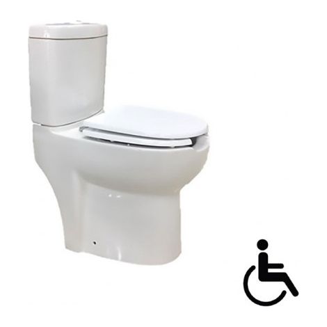 Pack WC PMR à poser REMAS 58,5x37,5x75 cm avec abattant