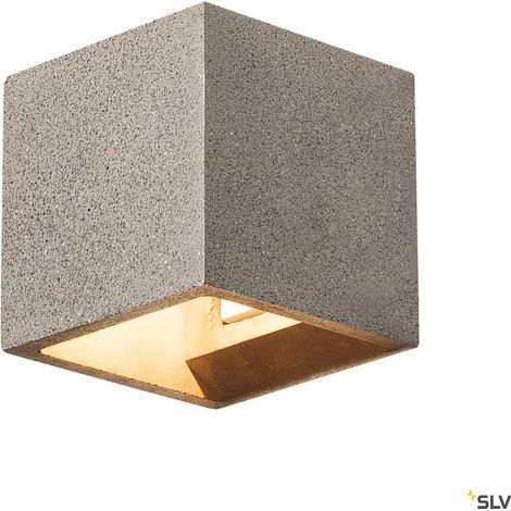 Applique intérieure SOLID CUBE noir G9/QT14 25W max béton - SLV - 1000911 (1/4)