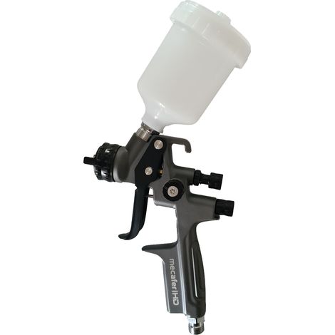 Pistolet à peinture professionnel à air comprimé Mecafer - Godet 100 ml, buse 1 mm - 163129