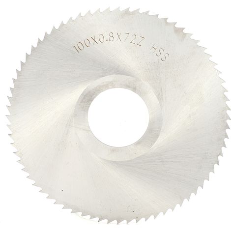 Lame de scie circulaire 100x0,8mm 72 dents acier rapide HSS pour métal, aluminium, fer, bois et plastique - Disque de coupe haute vitesse (1/5)