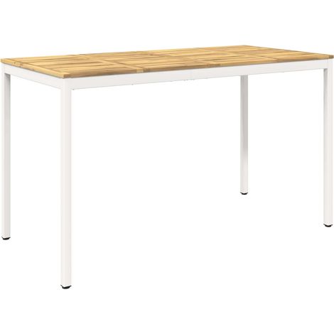 Gartenbar-Tisch NAARDEN Weiß 180 x 88,5 x 105 cm vidaXL (1/5)