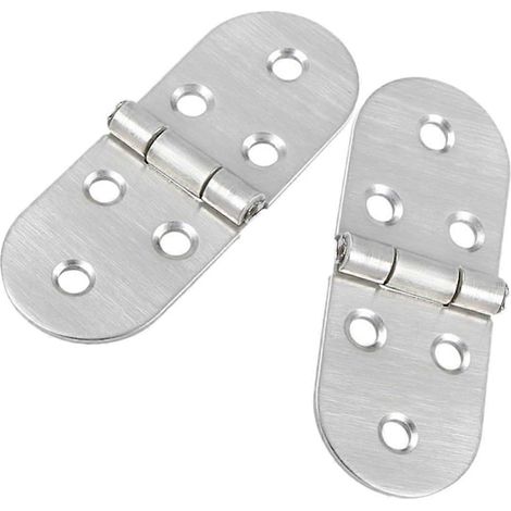 2 charnières de table pliante en acier, accessoire pour petits meubles (1/5)